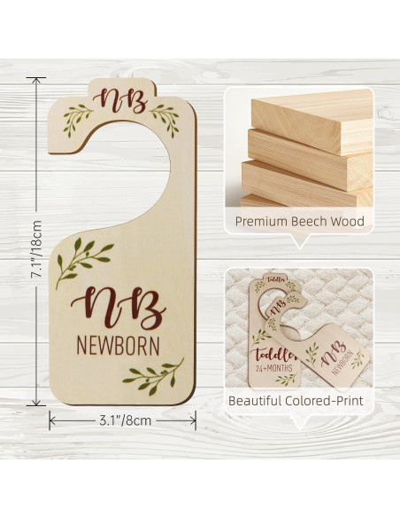 Divisores de Armario para Bebés CCYLTL - 8 PCS Madera Doble Cara Divisores de Armario para Bebés CCYLTL - 8 PCS Madera Doble Cara