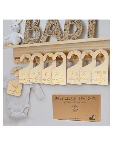 Divisores de Armario para Bebés Onyiboer - Juego de 8 Madera