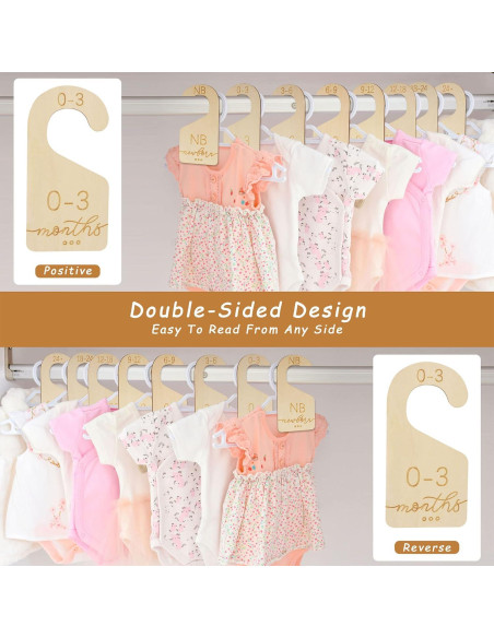 Divisores de Armario para Bebés Onyiboer - Juego de 8 Madera Divisores de Armario para Bebés Onyiboer - Juego de 8 Madera