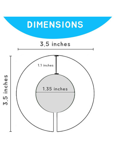 Divisores de Armario para Bebé Elle con Amor - Set de 8 Azul