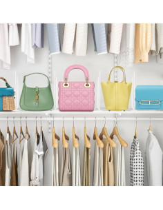 Divisores de Estante de Alambre SSAWcasa - Paquete de 8 Blancos 2