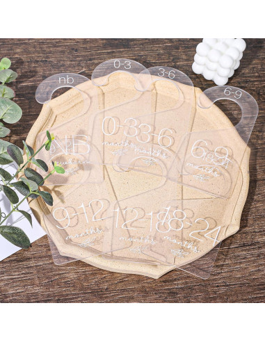 Divisores de Ropa para Bebé Whaline 7 Piezas Acrílico 8.9x17.8cm