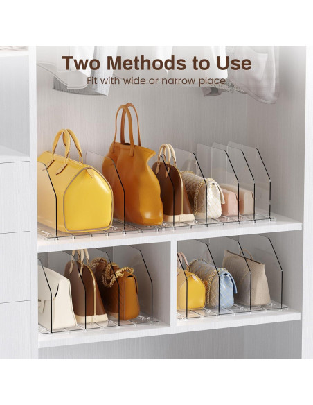 Organizador de Bolsos GotSpace Transparente Ajustable 1 Paquete