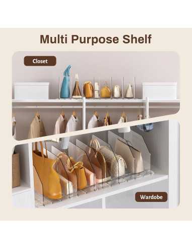 Organizador de Bolsos GotSpace Transparente Ajustable 1 Paquete