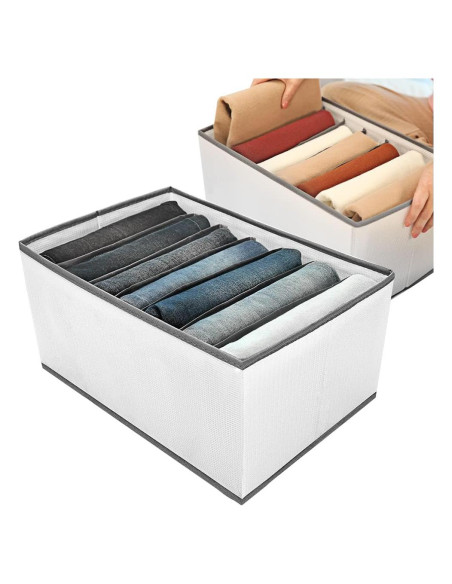 Organizador de Armario EASEVE 2 Paquete 7 Rejillas Plegables Organizador de Armario EASEVE 2 Paquete 7 Rejillas Plegables