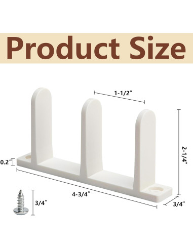 Paquete de 8 Guías de Piso para Puertas de Closet Nkiy Quen