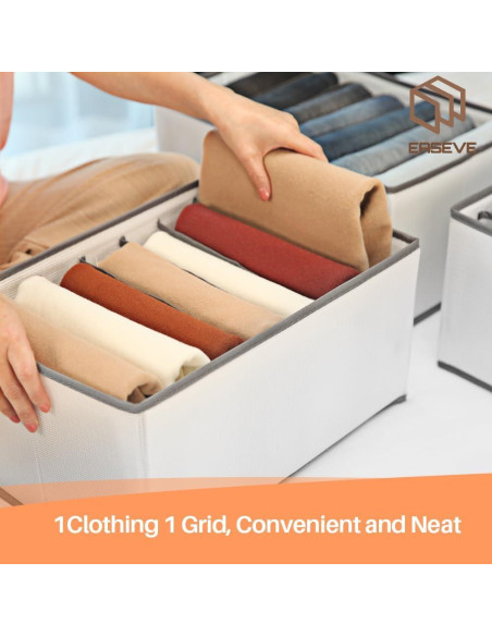 Organizador de Armario EASEVE 2 Paquete 7 Rejillas Plegables Organizador de Armario EASEVE 2 Paquete 7 Rejillas Plegables