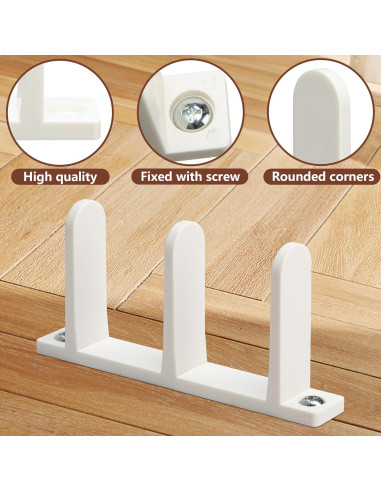 Paquete de 8 Guías de Piso para Puertas de Closet Nkiy Quen