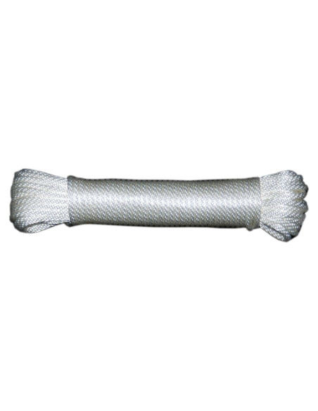 Cuerda de Nylon Trenzada T.W. Evans 1/8" 50 Pies Blanca