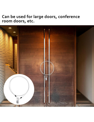 2 Cables de Seguridad con Doble Bucle 2m SynHHergyx Plata