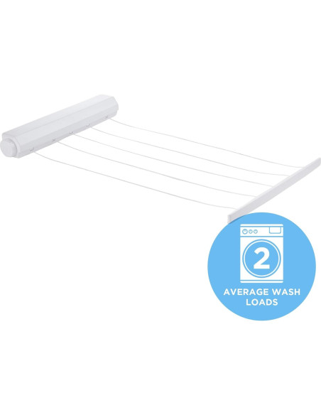 Cuerda de Secado Retráctil Minky Homecare 21.95m Blanca Cuerda de Secado Retráctil Minky Homecare 21.95m Blanca
