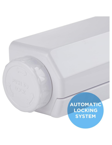 Cuerda de Secado Retráctil Minky Homecare 21.95m Blanca Cuerda de Secado Retráctil Minky Homecare 21.95m Blanca