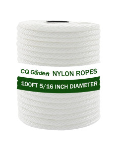 Cuerda de Nylon 30.48m CQ Garden 8mm Resistente para Camping