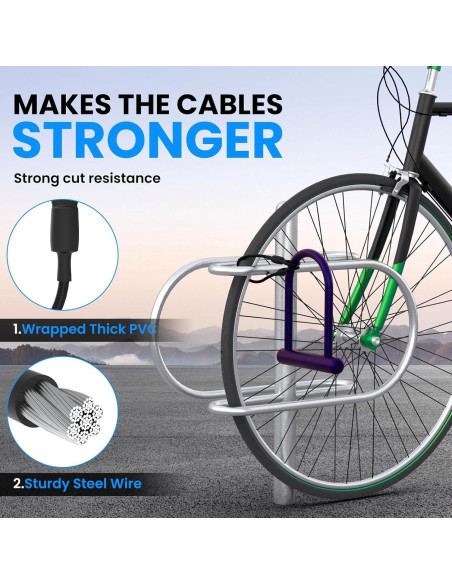 Cables de Seguridad de Acero Inoxidable SDTC Tech 60cm 5mm