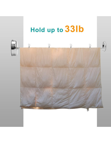 Cuerda de Ropa Retráctil Coolrunner 2.8m Acero Inoxidable 15kg