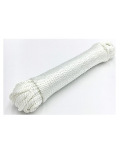 Cuerda de Nylon Trenzado Sólido Gran Blanco 6mm x 15m