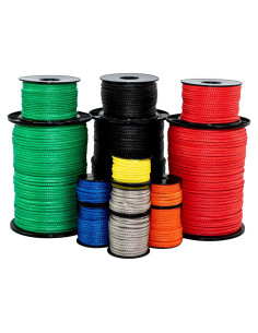 Cuerda Trenzada Hueca HMPE SGT KNOTS 1/4" x 15.24m Verde