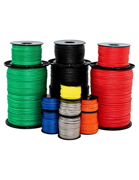 Cuerda Trenzada Hueca HMPE SGT KNOTS 1/4" x 15.24m Verde