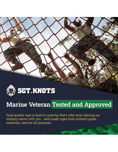 Cuerda Trenzada Hueca HMPE SGT KNOTS 1/4" x 15.24m Verde