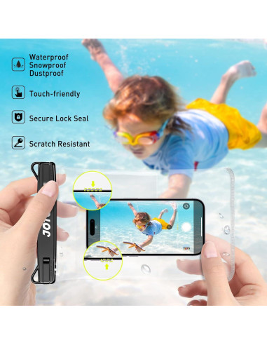 Bolsa Impermeable JOTO para Teléfono - IPX8, Negro