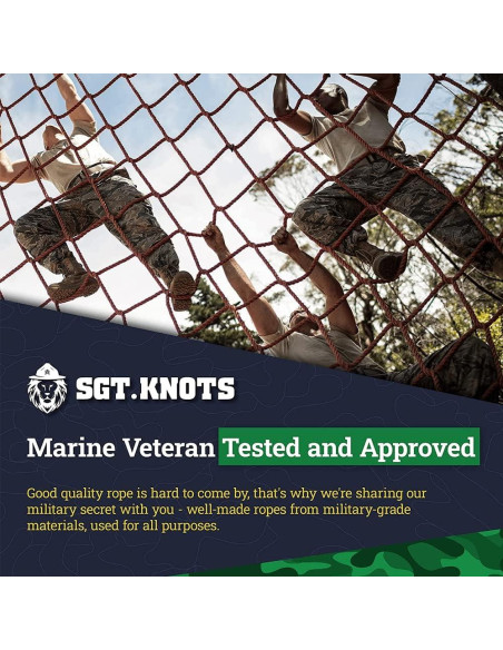 Cuerda Trenzada Hueca HMPE SGT KNOTS 1/4" x 15.24m Verde