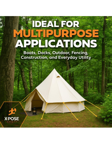 Cuerda de Polipropileno Amarilla 1/4" x 15.24m Xpose Safety