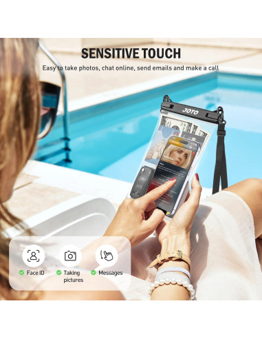 Bolsa Impermeable JOTO para Teléfono - IPX8, Negro