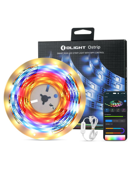 Tira LED RGBIC OLIGHT Ostrip 5m con Control App y Música