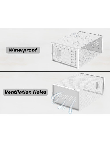 Organizador de Zapatos SIMPDIY 12 Cajas Apilables Transparentes