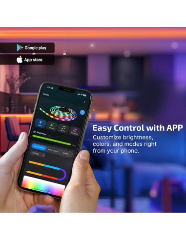 Tira LED RGBIC OLIGHT Ostrip 5m con Control App y Música