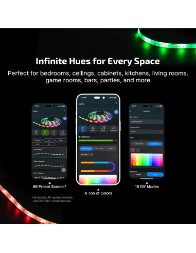 Tira LED RGBIC OLIGHT Ostrip 5m con Control App y Música