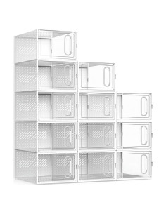 Cajas de Almacenamiento para Zapatos GONAT 12 Unidades 33x25cm