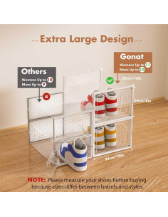 Cajas de Almacenamiento para Zapatos GONAT 12 Unidades 33x25cm 2