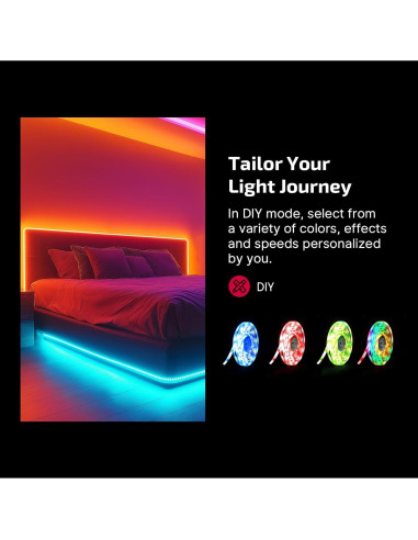 Tira LED RGBIC OLIGHT Ostrip 5m con Control App y Música
