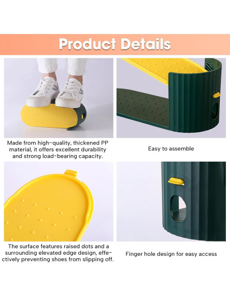 Organizador de Zapatos Doble Capa SummerVines 20 Paquetes Blanco