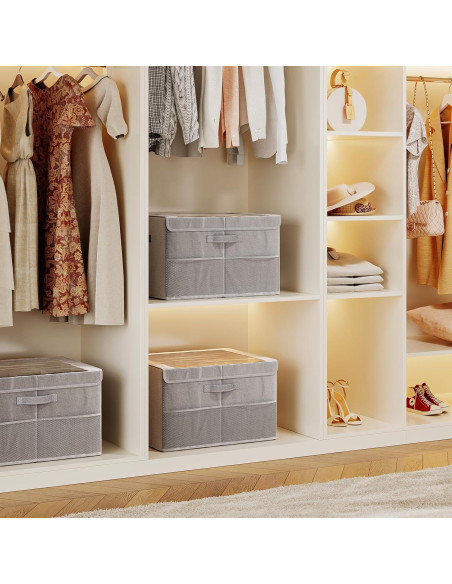 Organizador de Zapatos PHINOX Gris 2 Paquetes Plegable 16 Pares