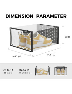 Caja de Almacenamiento de Zapatos Pinkpum XXL 12 Unidades 2