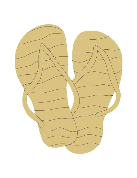 Chanclas de Madera MDF 30.48 cm Diverse Woodworking Decoración