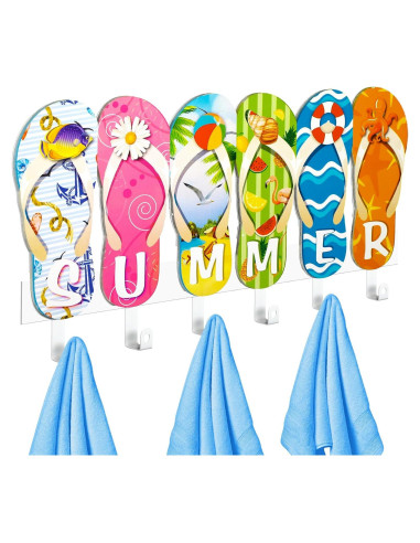 Soporte para Toallas Shimeyao 6 Ganchos de Playa Multicolor