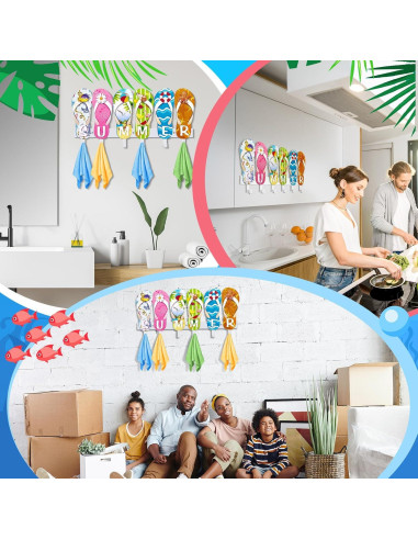 Soporte para Toallas Shimeyao 6 Ganchos de Playa Multicolor