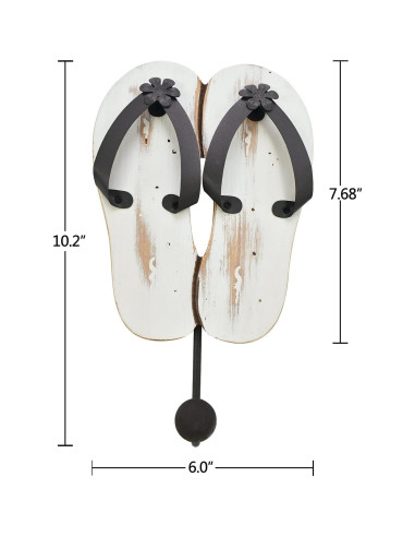 Ganchos Decorativos de Pared K KILIPES Chanclas Playa 25.9cm