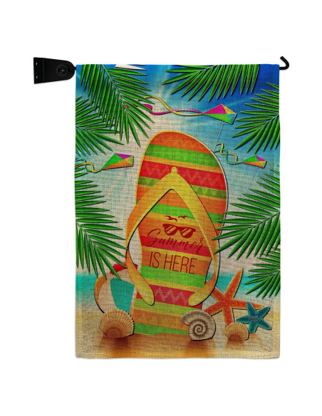 Mini Bandera de Jardín Breeze Decor Verano Chancla Doble Cara