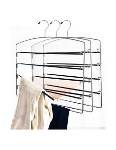 Perchas para Pantalones HAOYIJIA 3 Piezas Antideslizantes 40x45.6cm