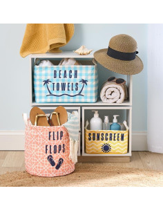 Tote de Almacenamiento The Lakeside Collection Rosa 25.4x21.6cm 2