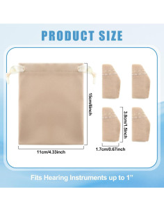 Protección para Audífonos Nuanchu 2 Paquetes Caqui 1" 2