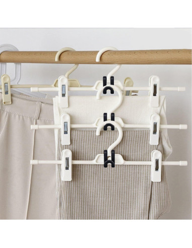 Ganchos Conectores para Perchas NARKEN 60 Pcs Ahorro Espacio