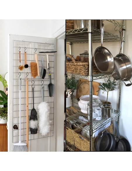 Paquete de 12 Ganchos en S Newlia con Hebilla de Seguridad 8.9 cm