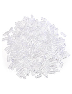 Ganchos de Plástico Transparente Tosnail 200 Piezas para Perchas
