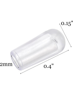 Ganchos de Plástico Transparente Tosnail 200 Piezas para Perchas 2