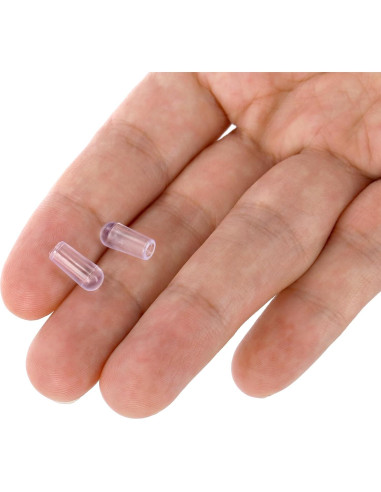 Ganchos de Plástico Transparente Tosnail 200 Piezas para Perchas